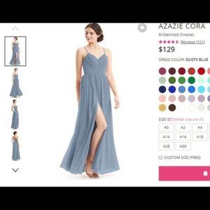 Azazie Dusty Blue Bridesmaid Dress